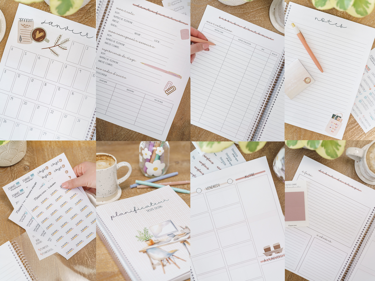 Planificateur étudiant + stage