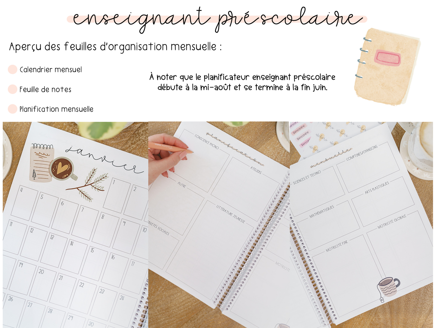 Planificateur préscolaire