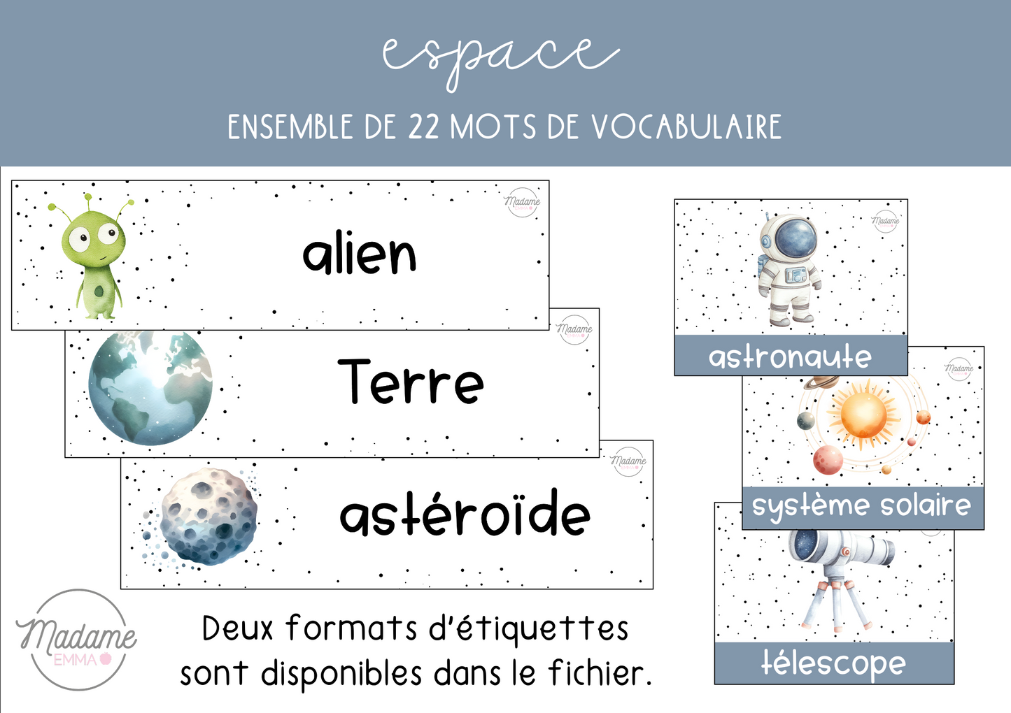 Vocabulaire - Espace