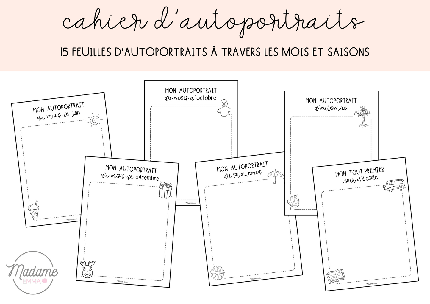Cahier d'autoportraits