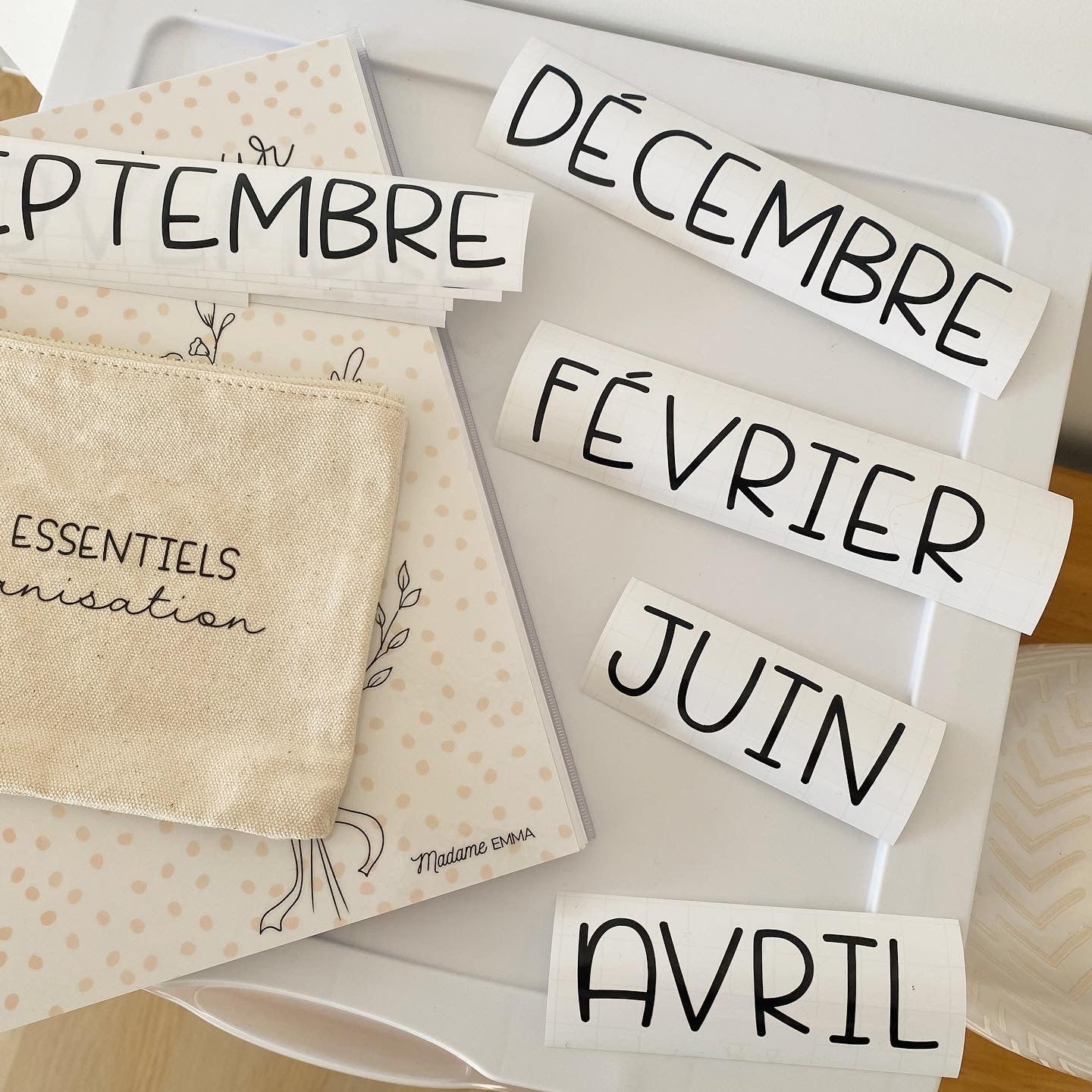 Décalques : Mois de l'année