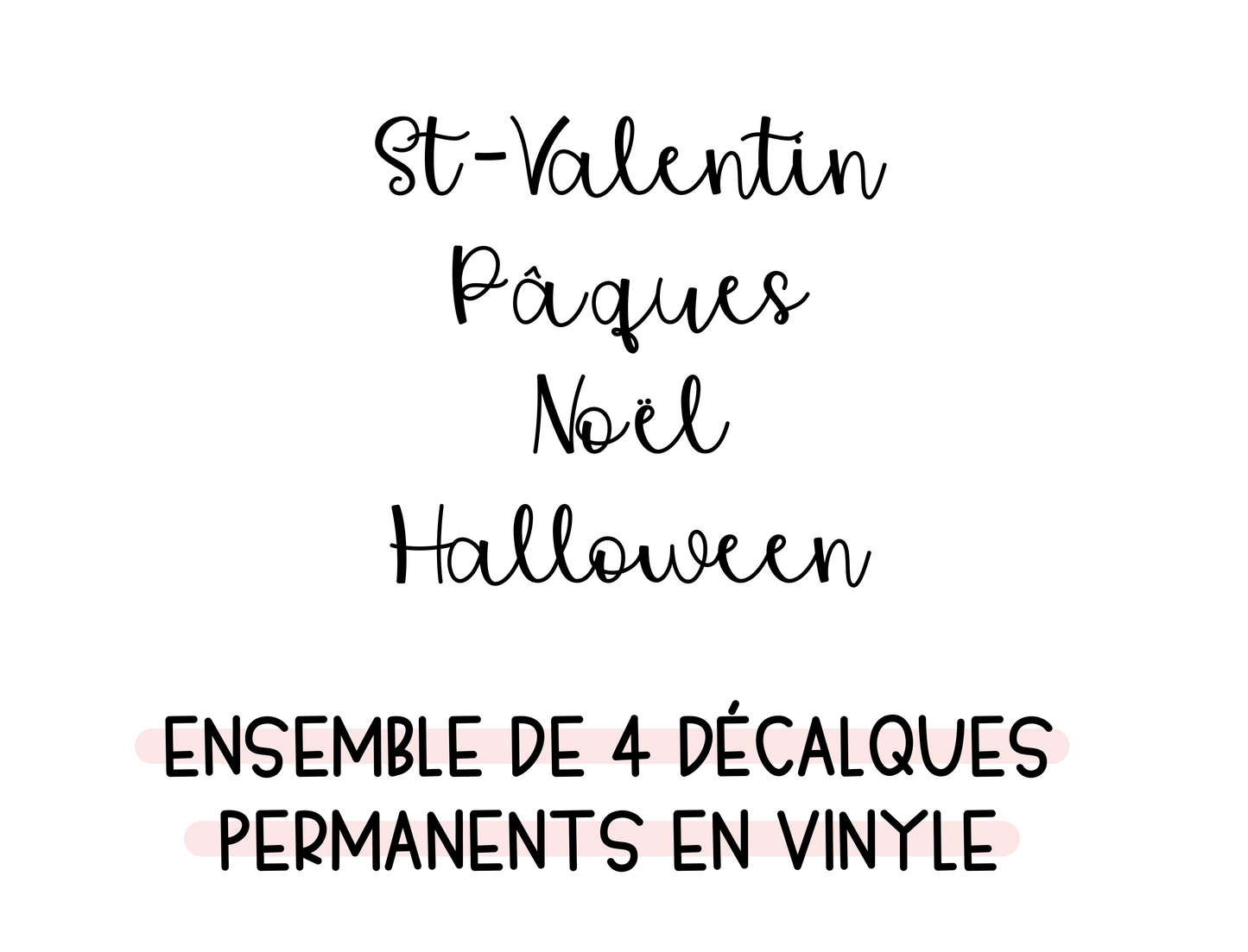 Décalques : Fêtes de l'année