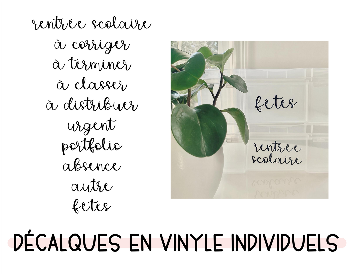 Décalques individuels