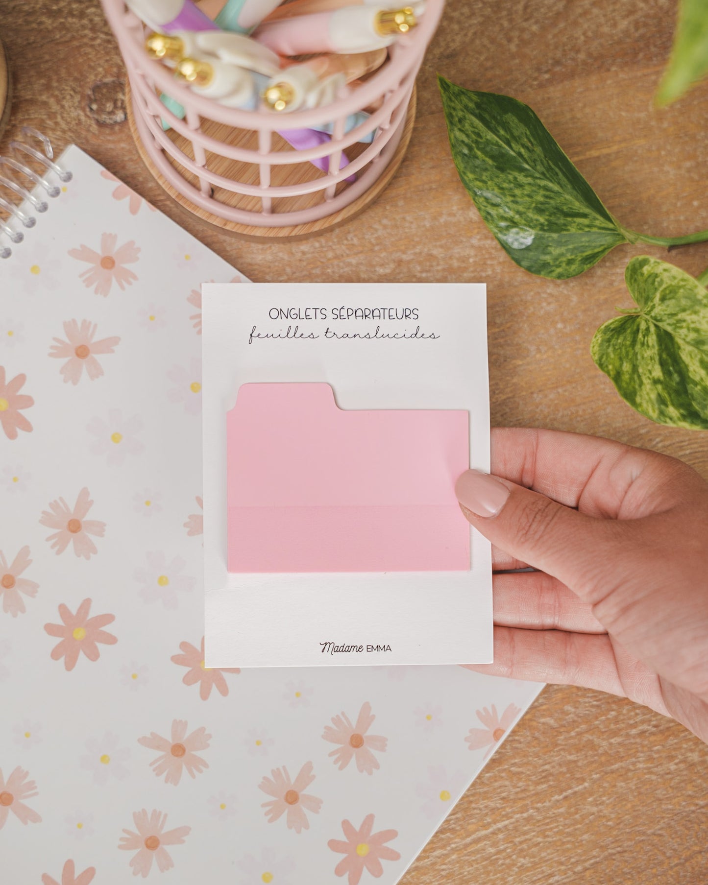 Onglet séparateur translucide