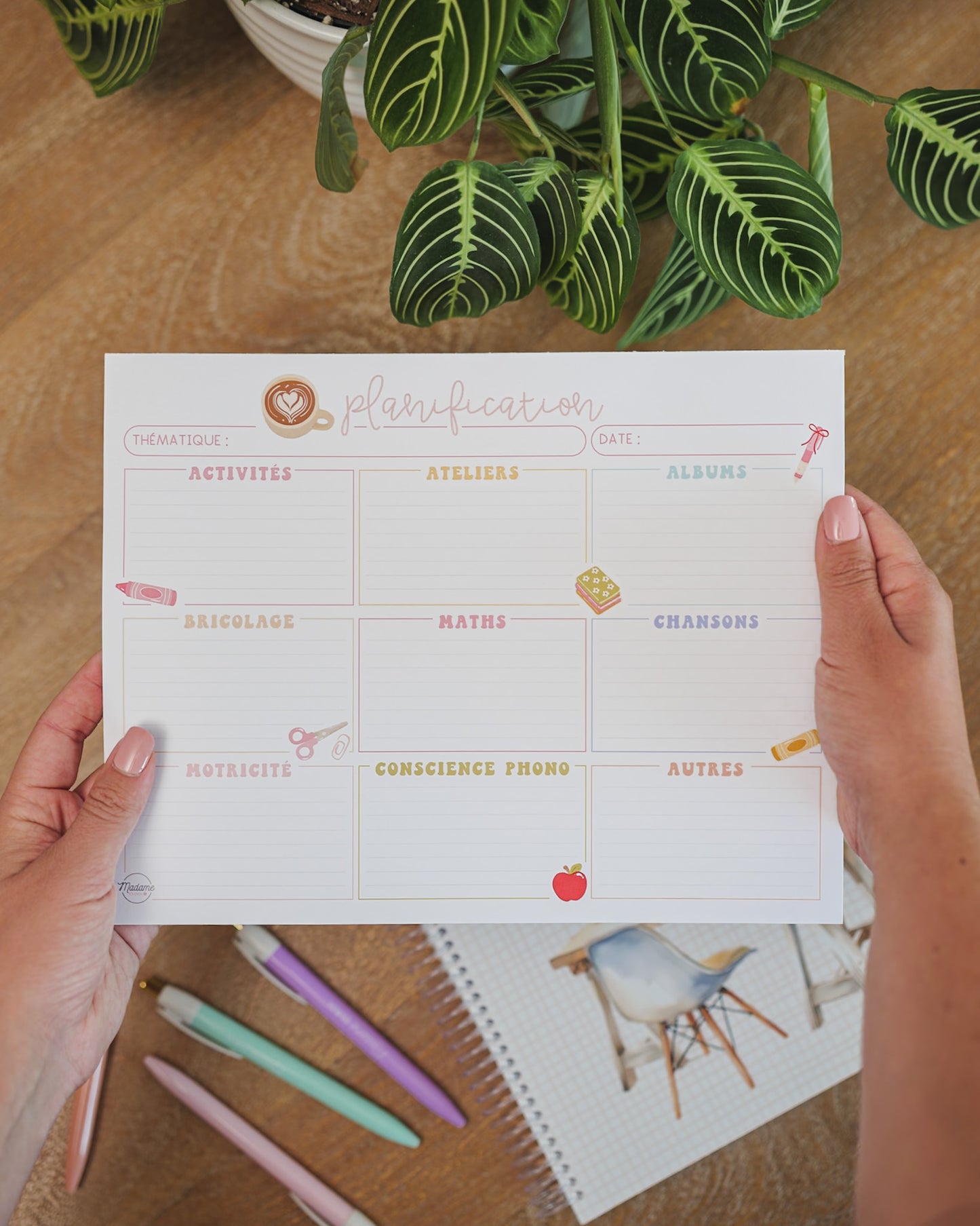 Bloc-notes géant - Planification