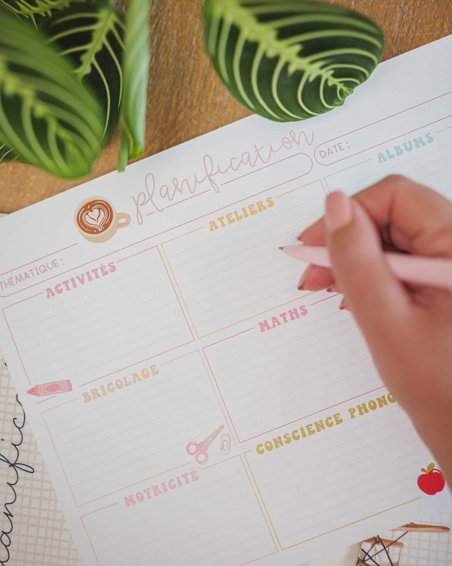 Bloc-notes géant - Planification