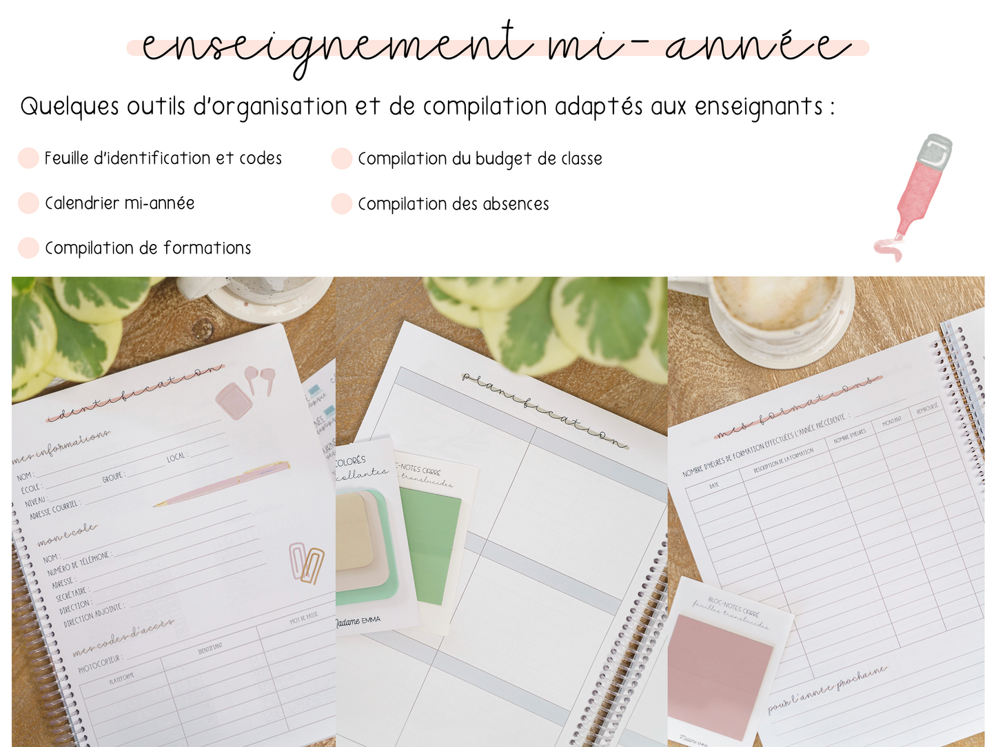 Planificateur mi-année