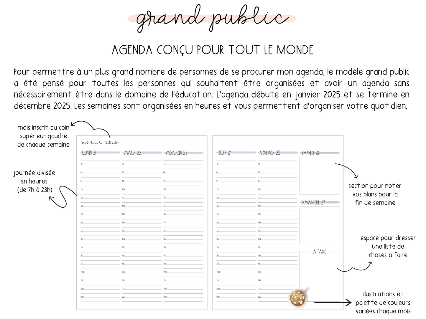 Agenda grand public