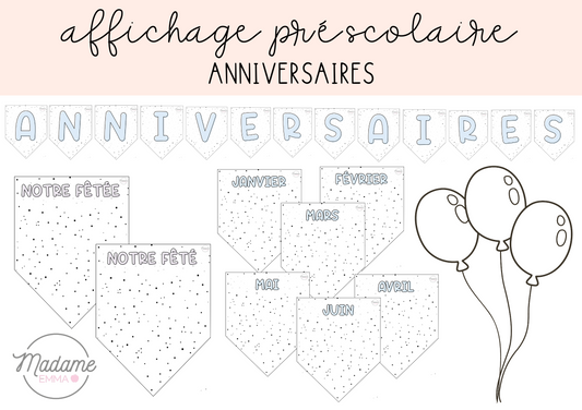 Affichage - Anniversaires