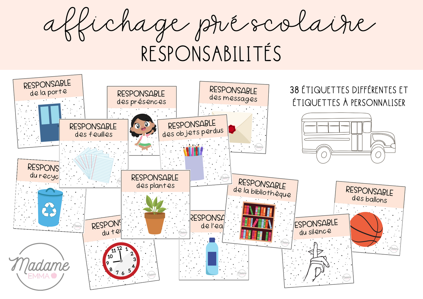 Affichage - Responsabilités préscolaire