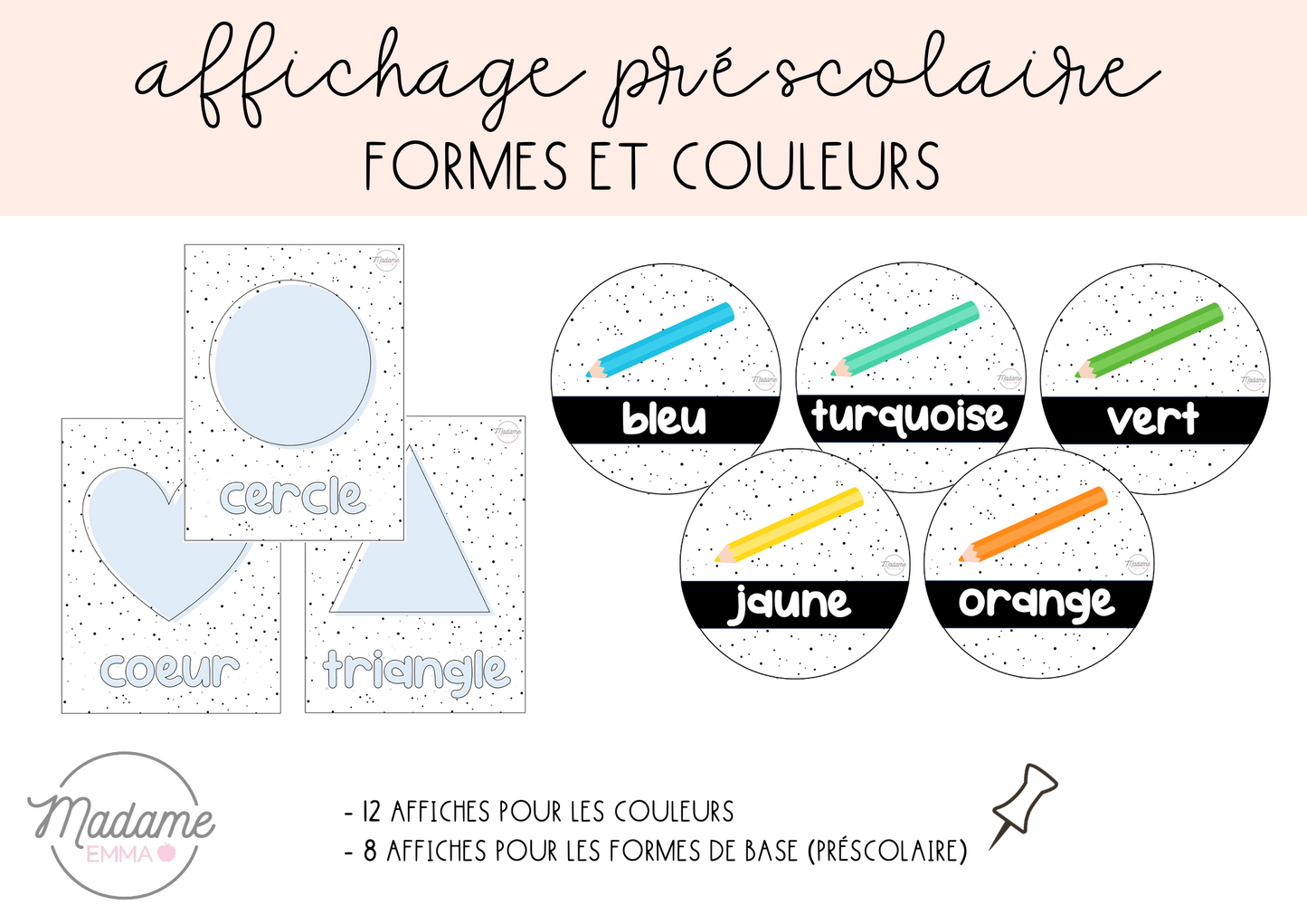 Affichage - Formes et couleurs