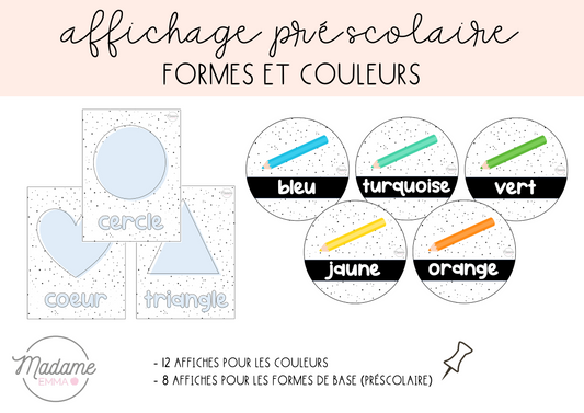Affichage - Formes et couleurs