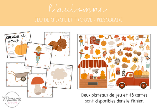 Cherche et trouve - Automne