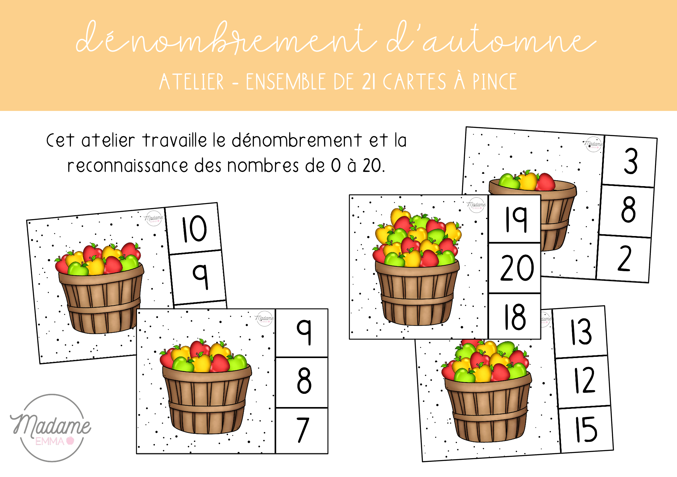 Atelier - Dénombrement d'automne – Madame Emma