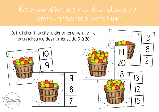 Atelier - Dénombrement d'automne