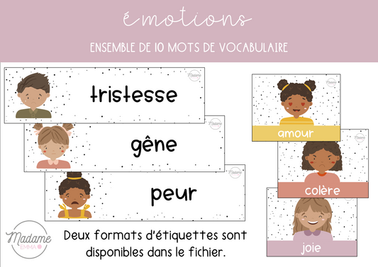 Vocabulaire - Émotions