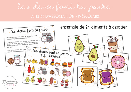 Atelier - Les deux font la paire