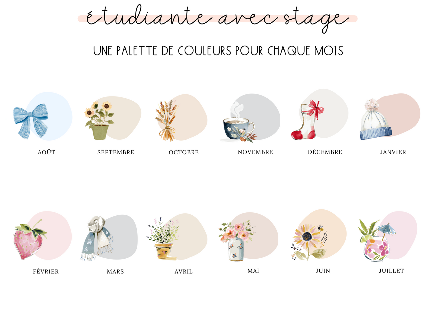 Agenda étudiante + section stage
