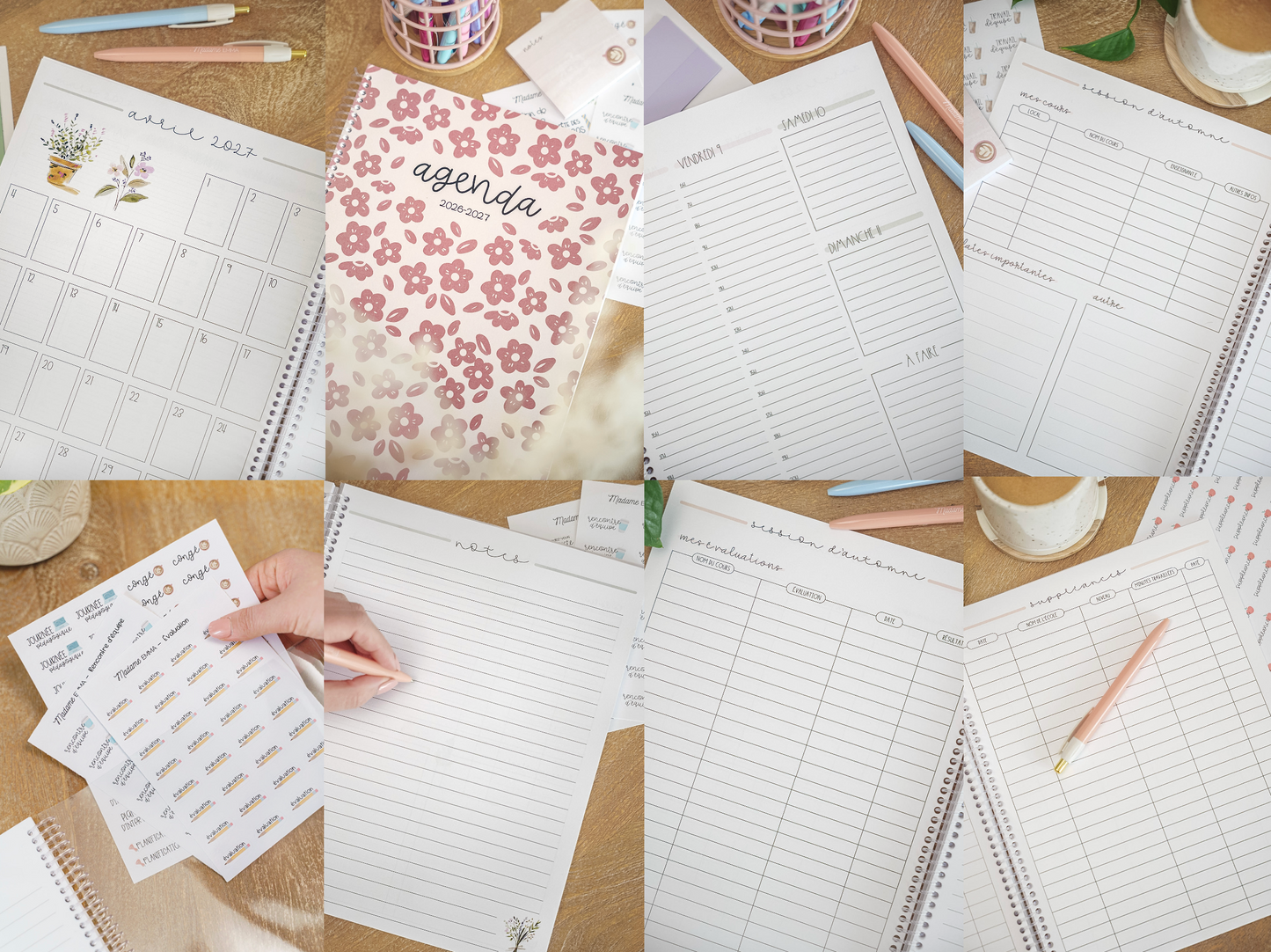 Agenda étudiante (sans stage)