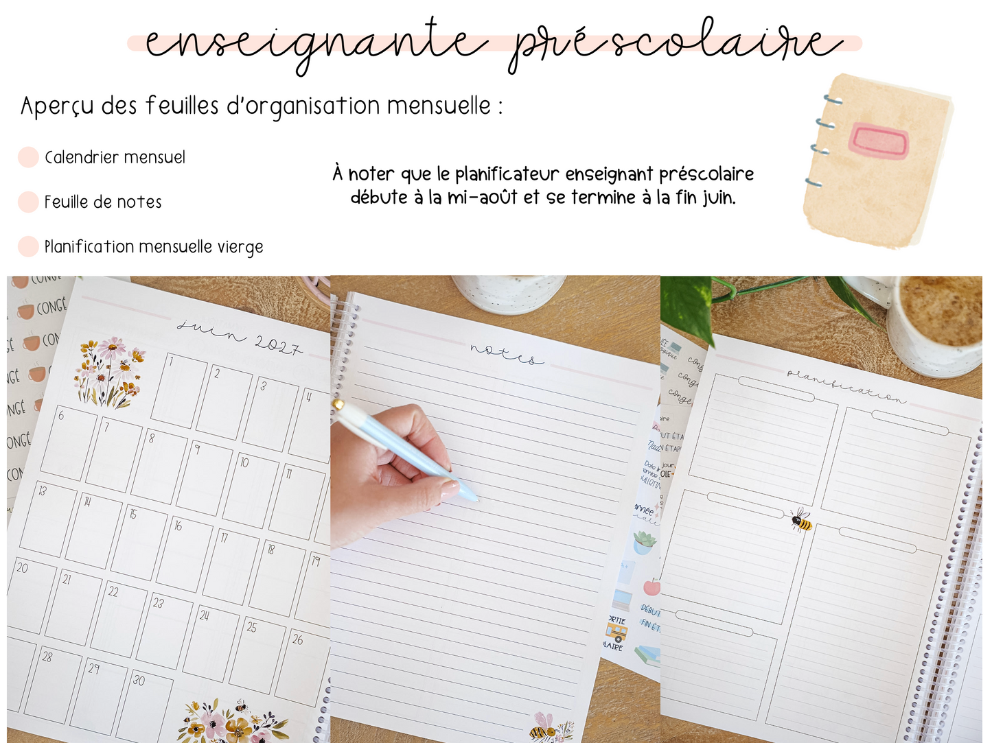 Planificateur préscolaire