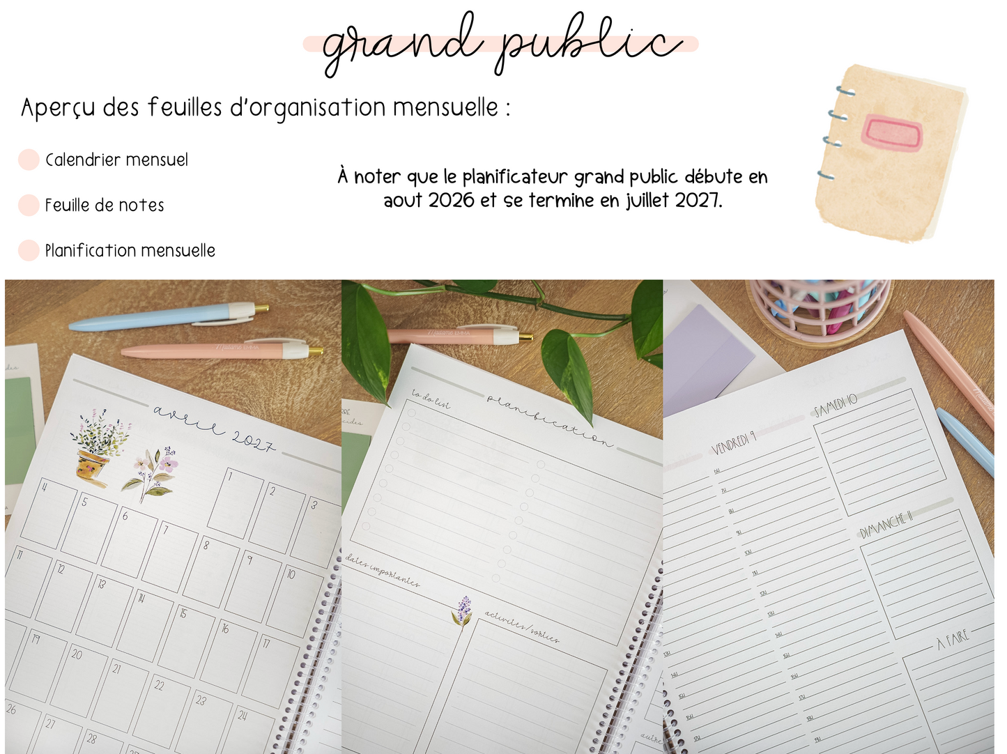 Agenda grand public