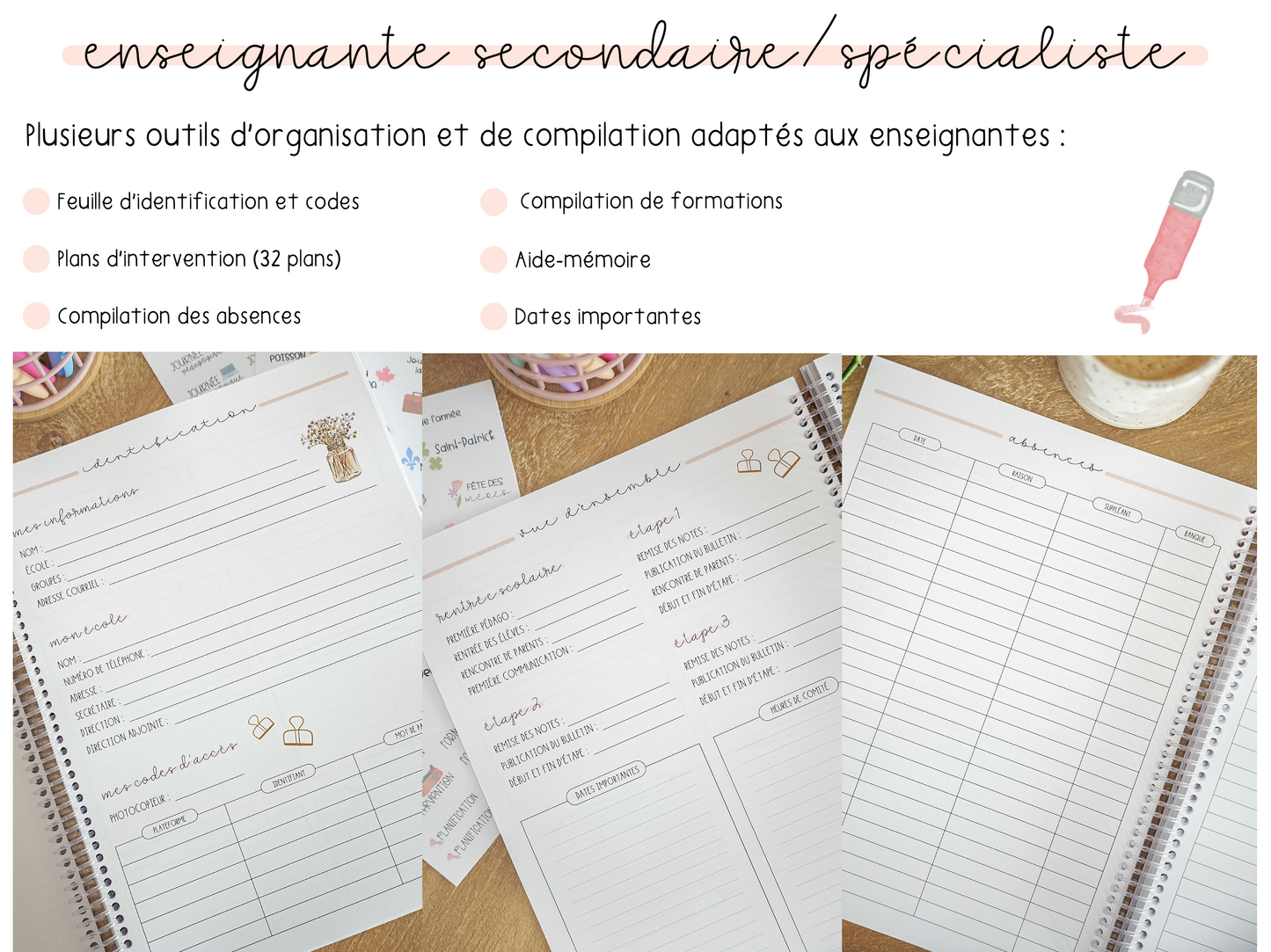 Planificateur secondaire/spécialiste