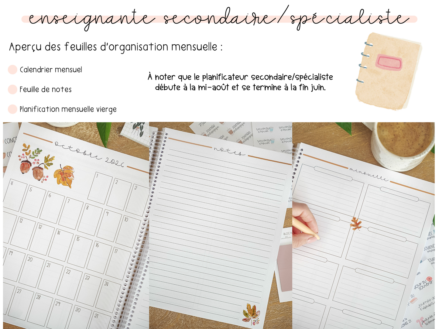 Planificateur secondaire/spécialiste