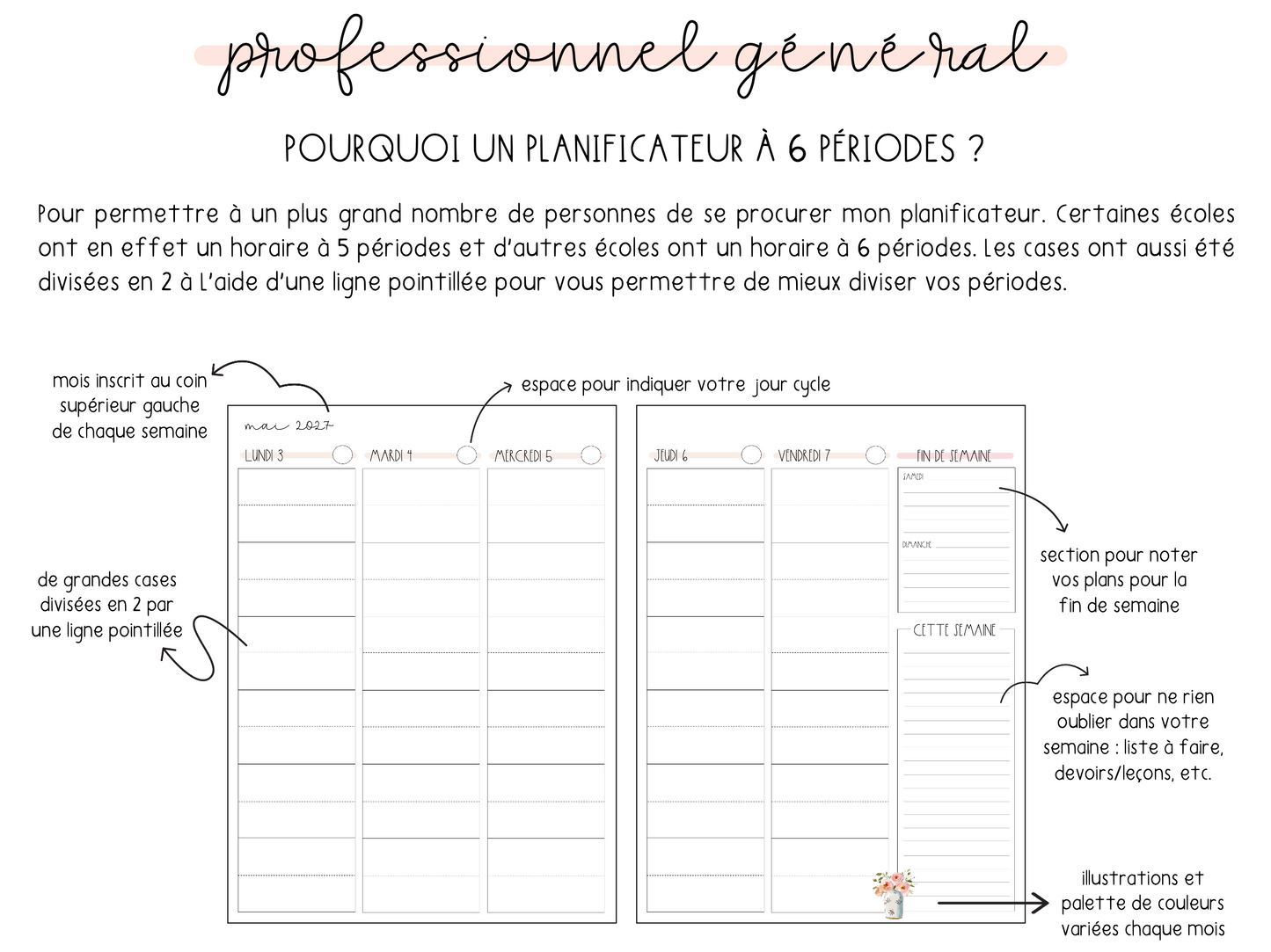Planificateur professionnel