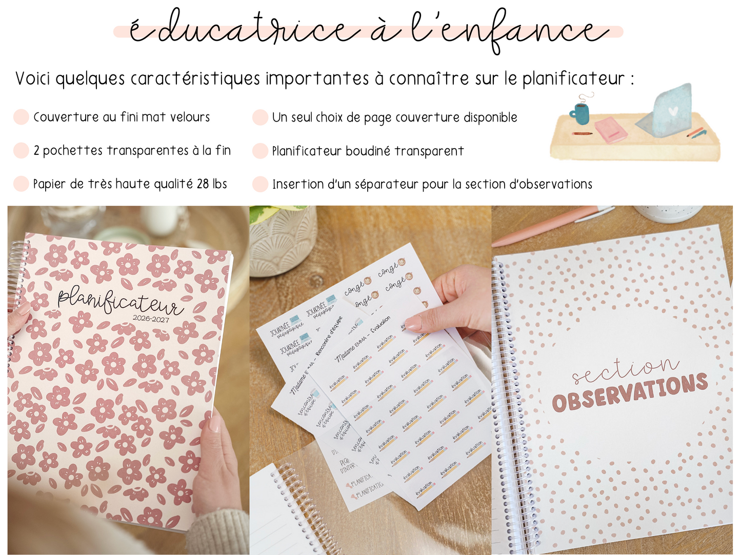 Planificateur éducatrice