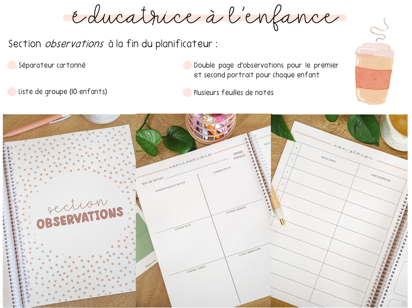 Planificateur éducatrice
